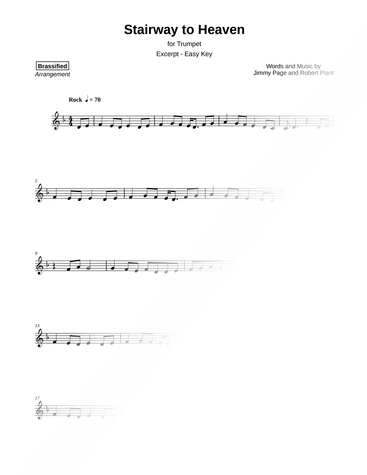 Stairway to Heaven [excerpt - easy]
