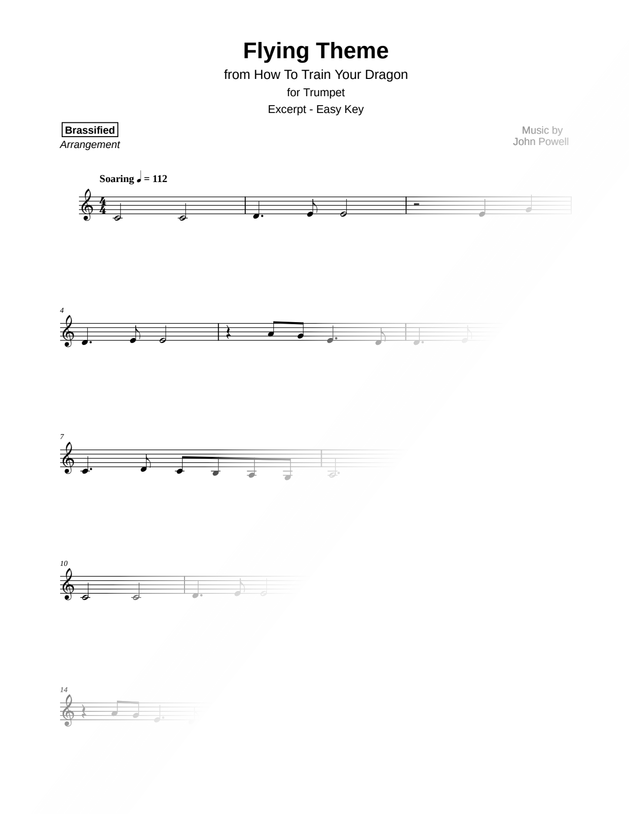 Flying Theme [excerpt - easy]