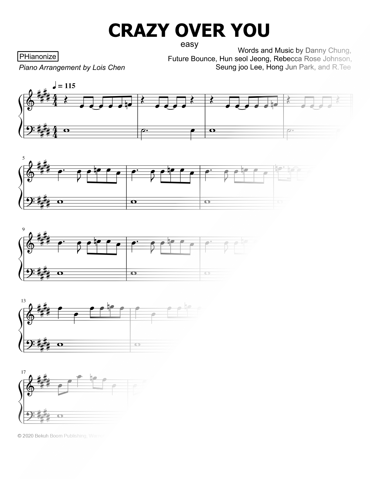 Crazy Over You [easy]