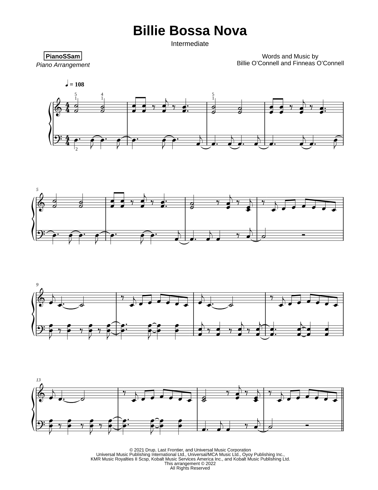 Billie Bossa Nova [intermediate]