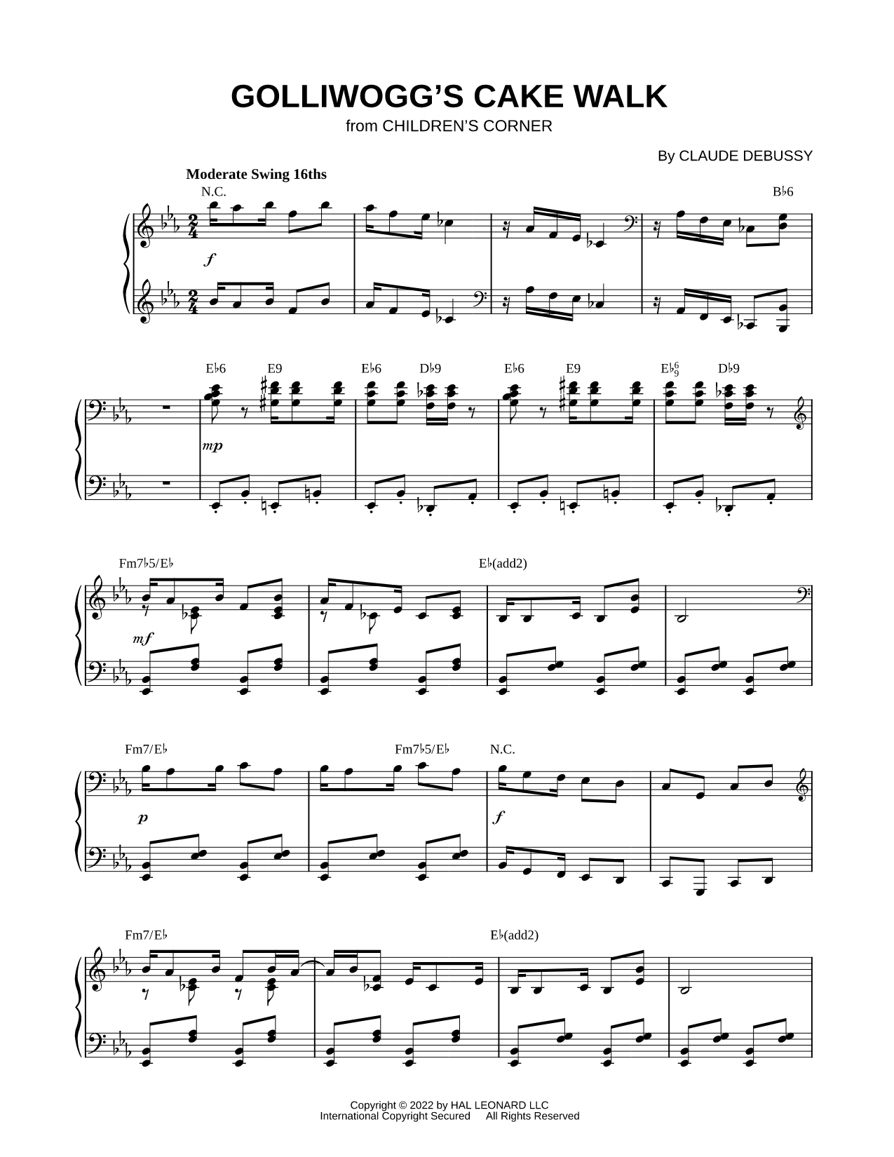 Golliwogg's Cake Walk [jazz version]