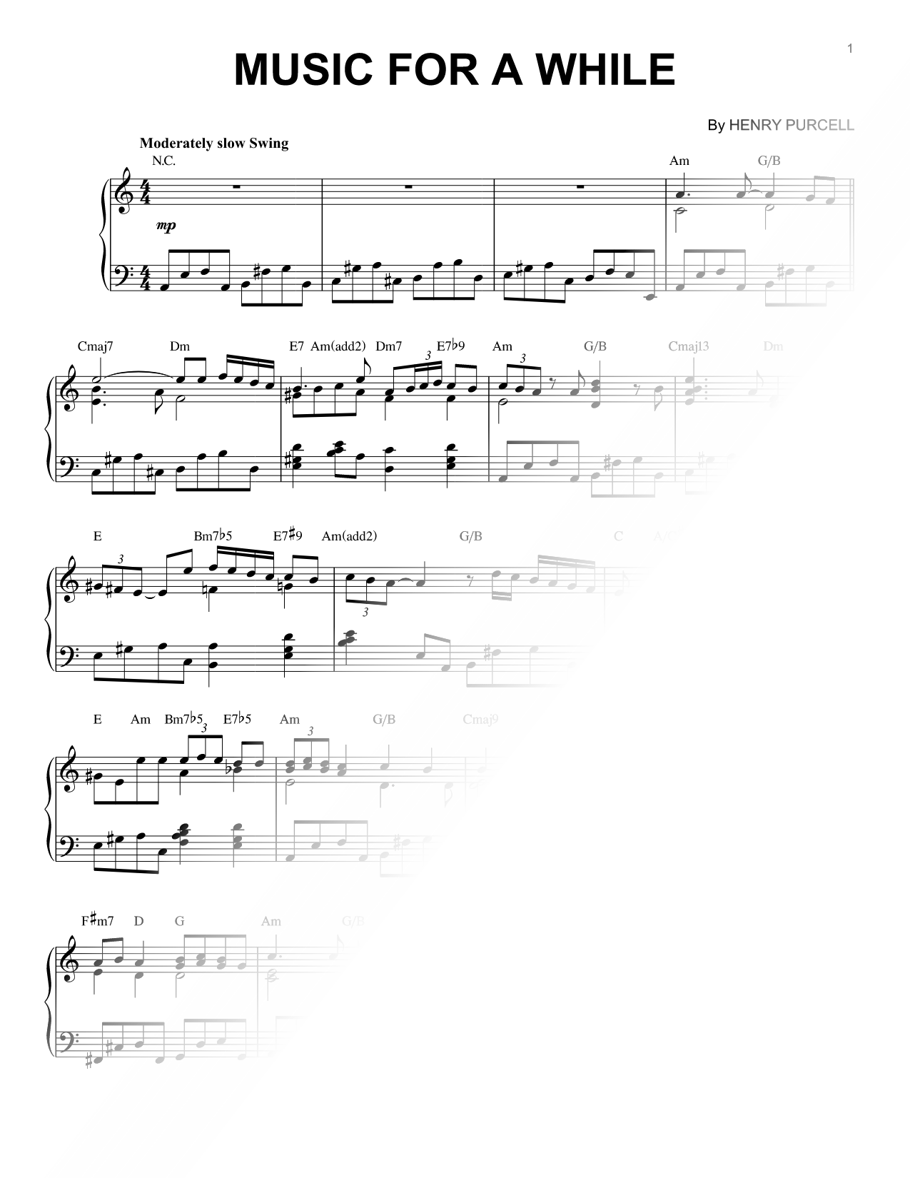 Music for a While [jazz version]