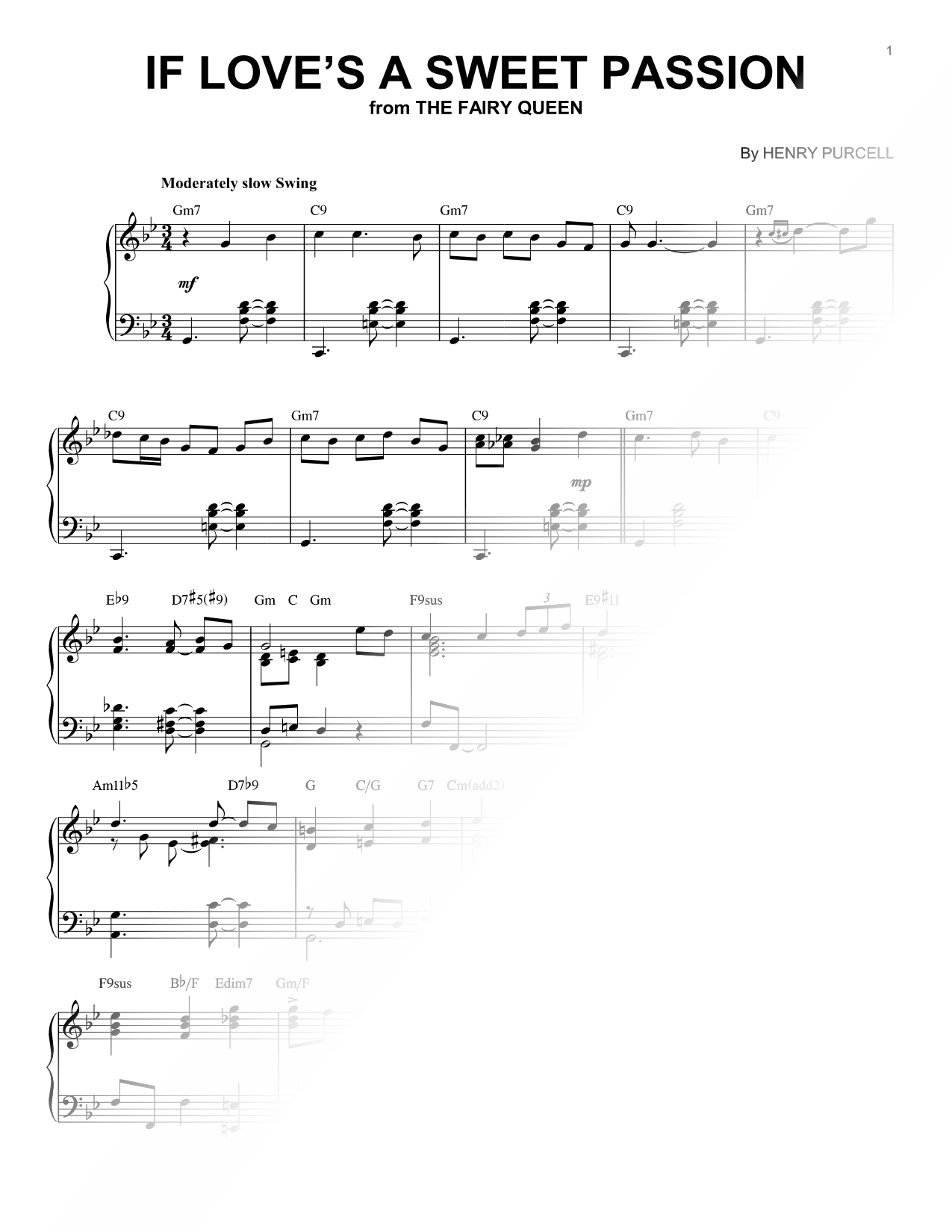 If Love's a Sweet Passion [jazz version]