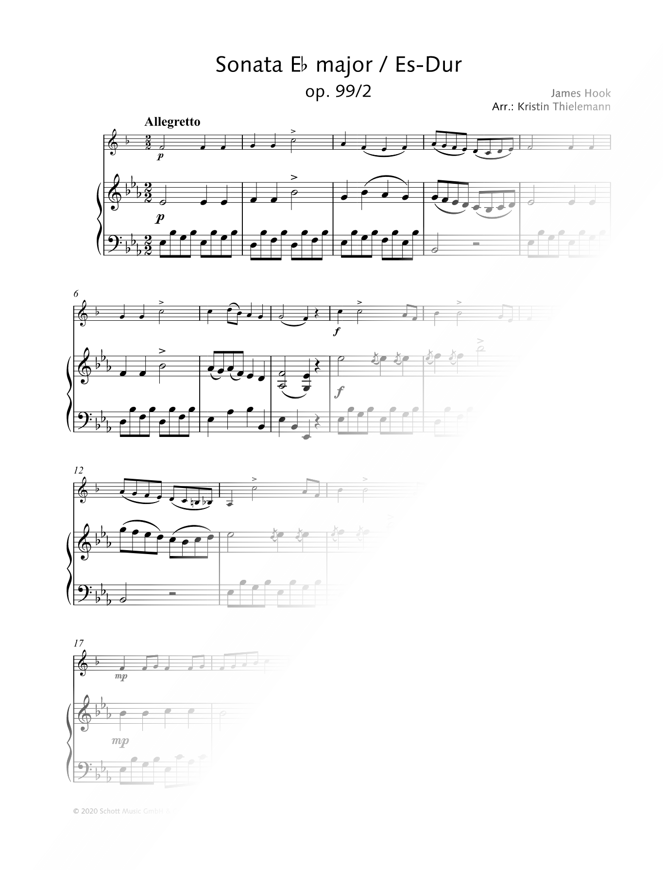 Sonata in Eb Major, Op. 99, No. 2 - Trumpet & Piano