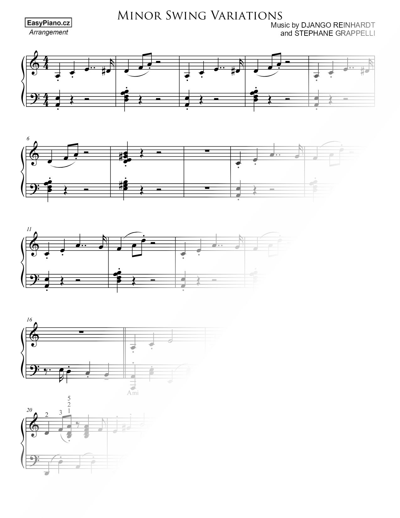 Minor Swing Variations