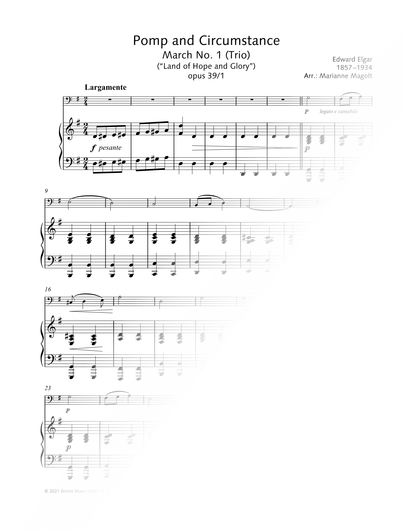 Pomp and Circumstance - Cello & Piano
