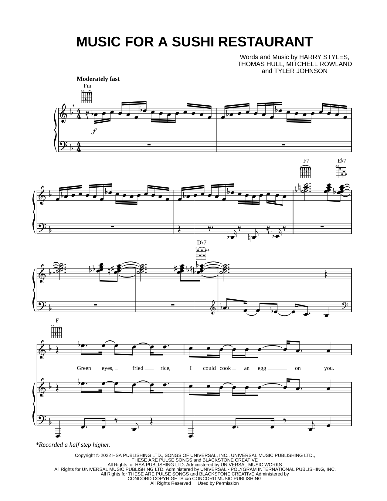 Music for a Sushi Restaurant