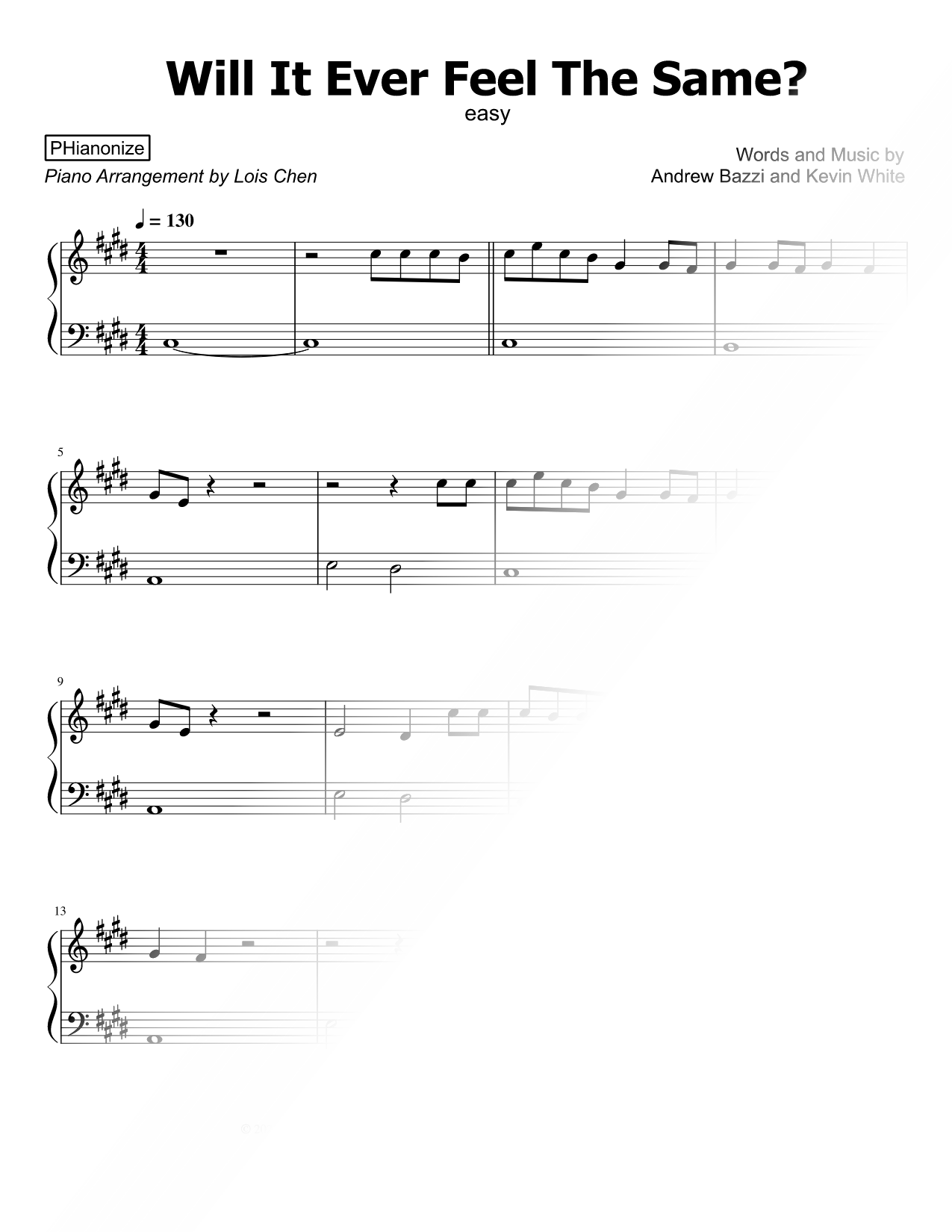 Will It Ever Feel the Same? [easy]