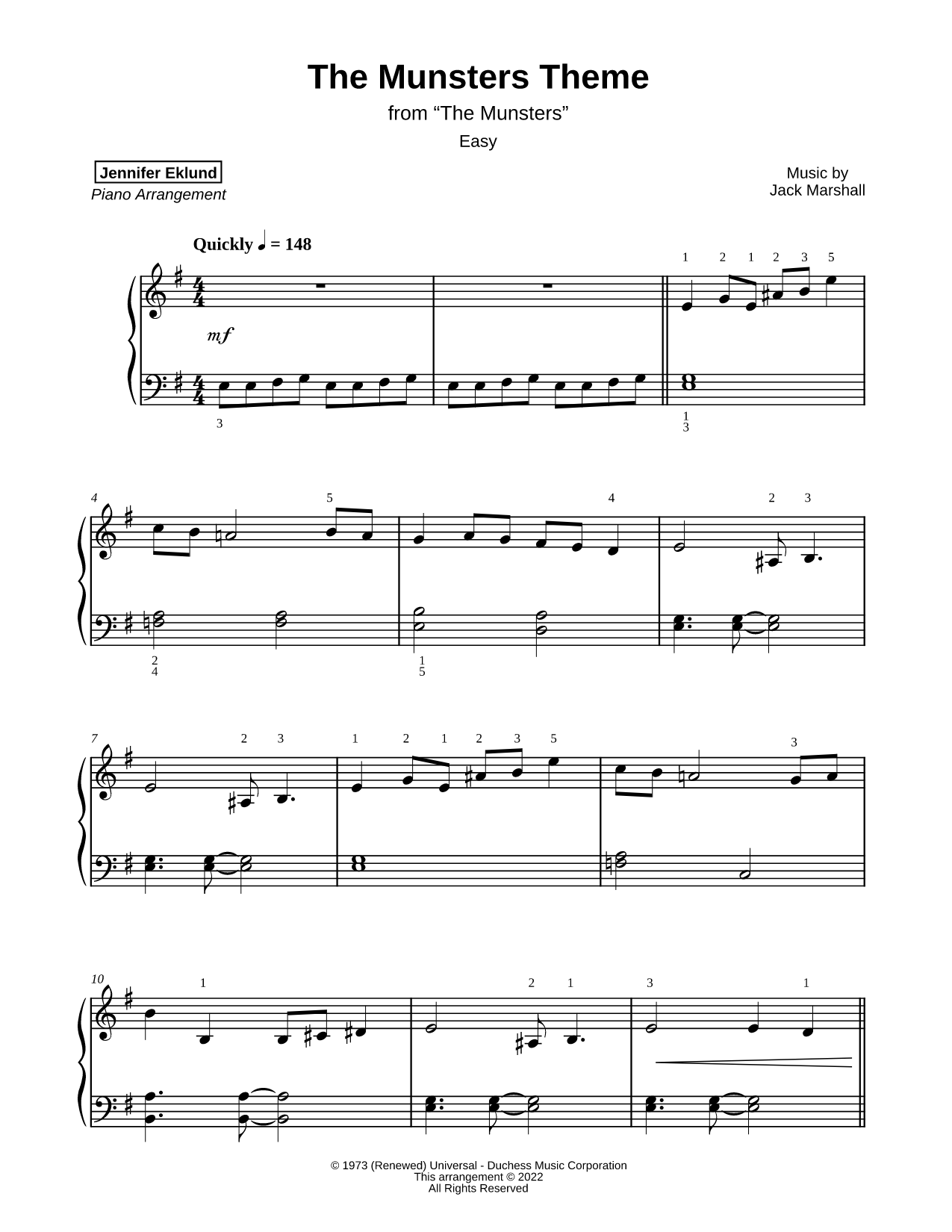 The Munsters Theme [easy]