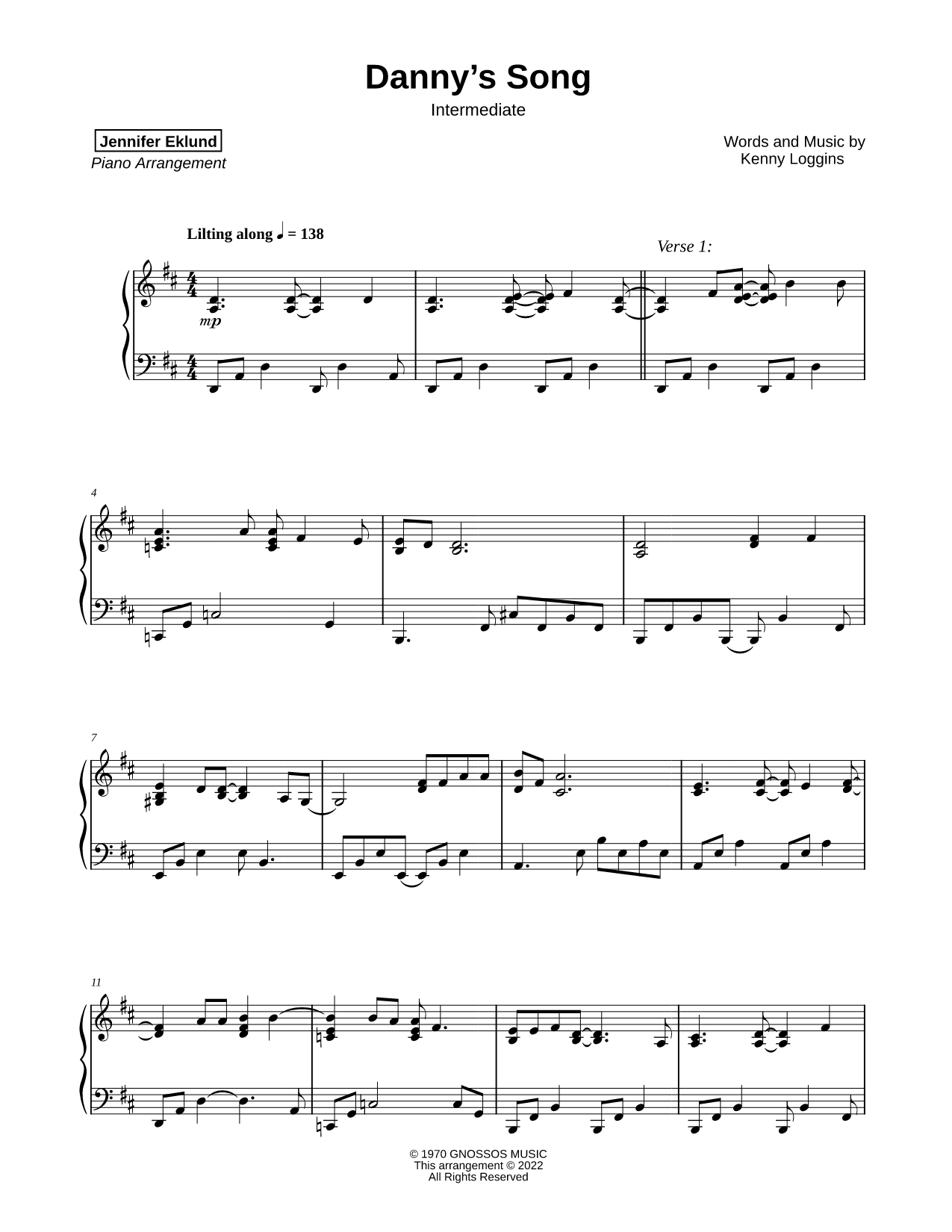 Danny's Song [intermediate]