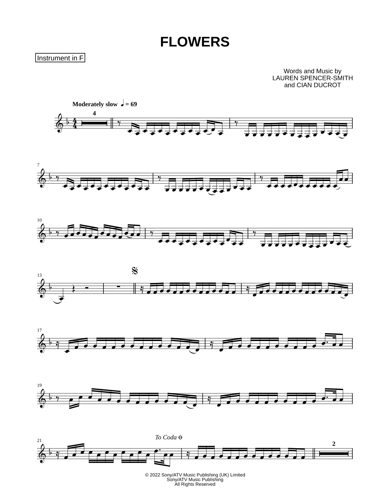 Flowers - F Instrument