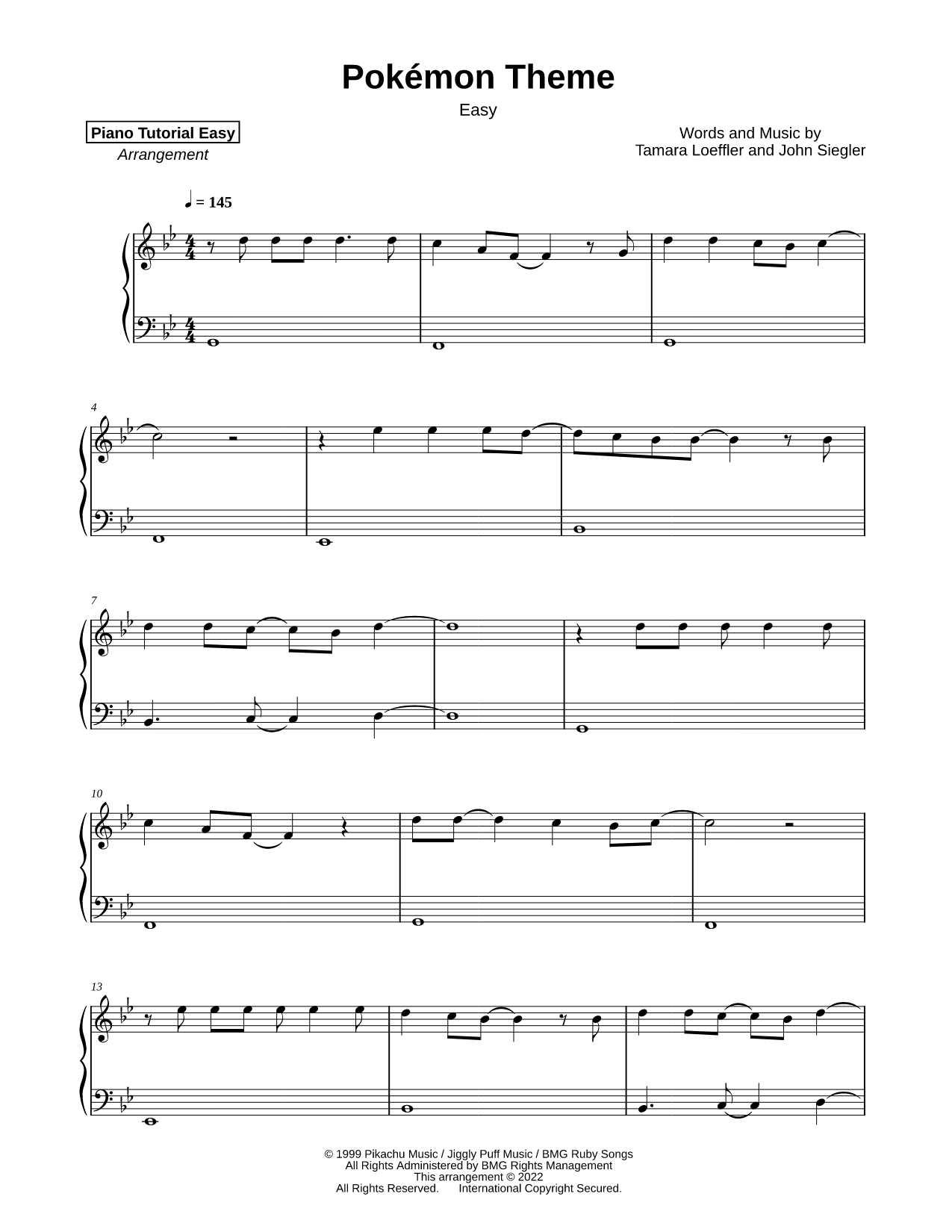 Pokémon Theme [easy]