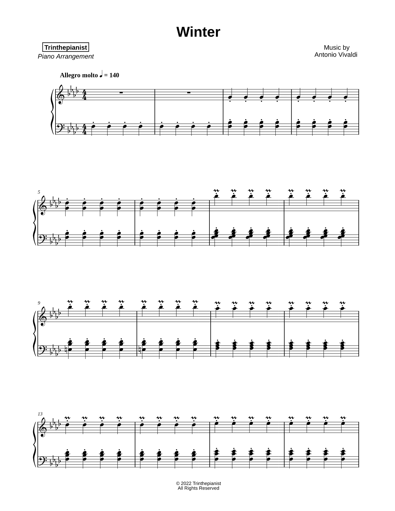 Winter from the Four Seasons (Allegro)