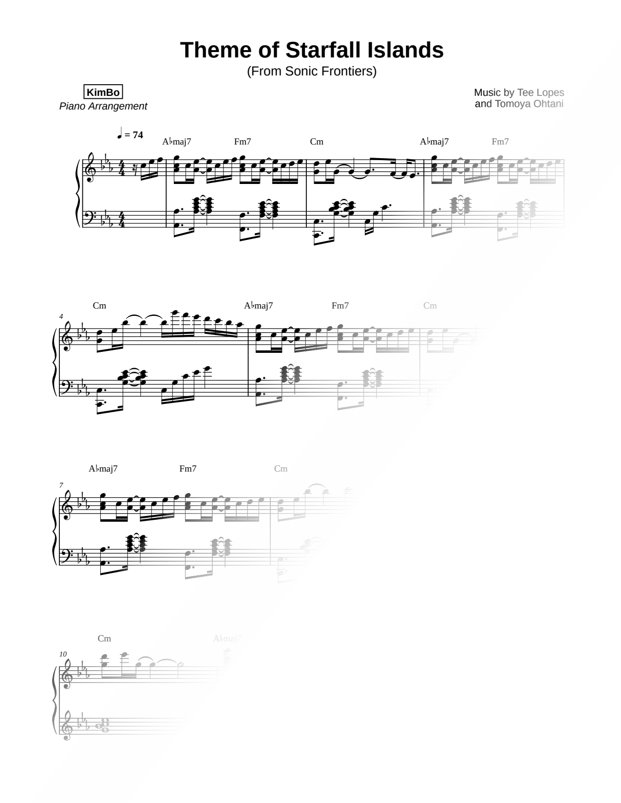 Theme of Starfall Islands (from Sonic Frontiers)