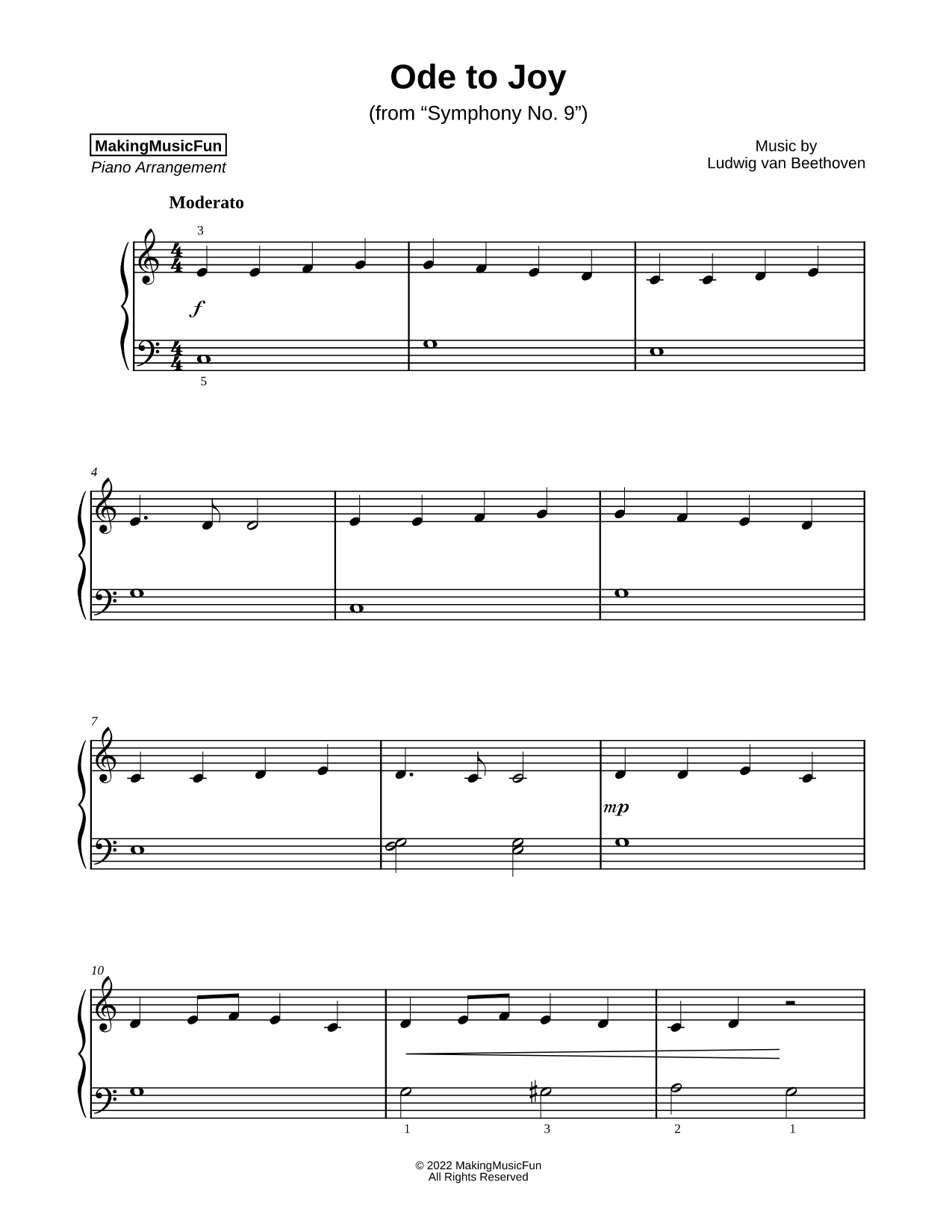 Ode to Joy [beginner]