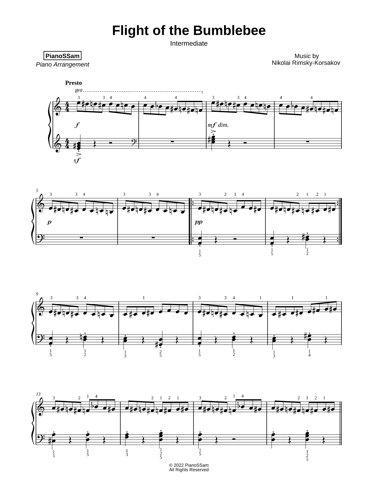 The Flight of the Bumblebee [intermediate]