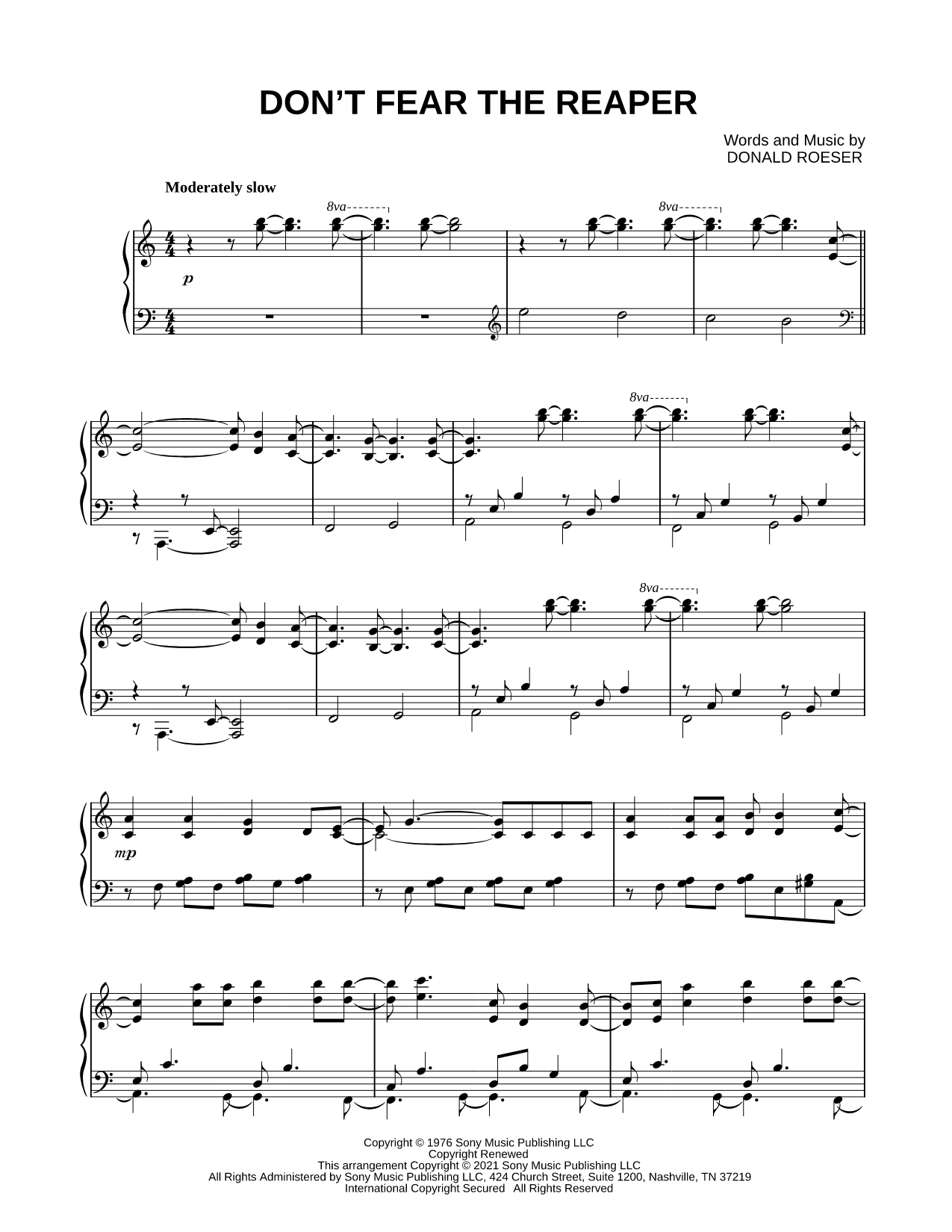 Don't Fear the Reaper [classical version]