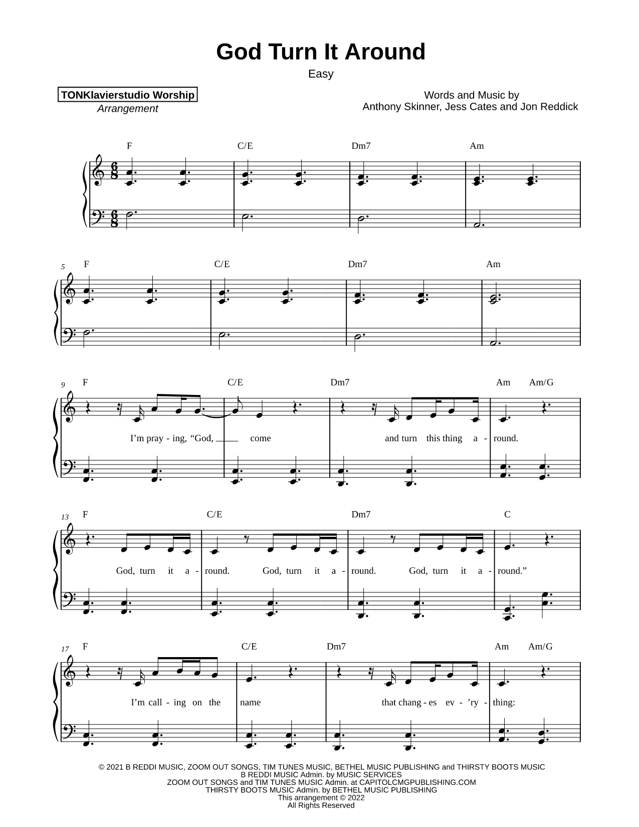 God, Turn It Around [easy]