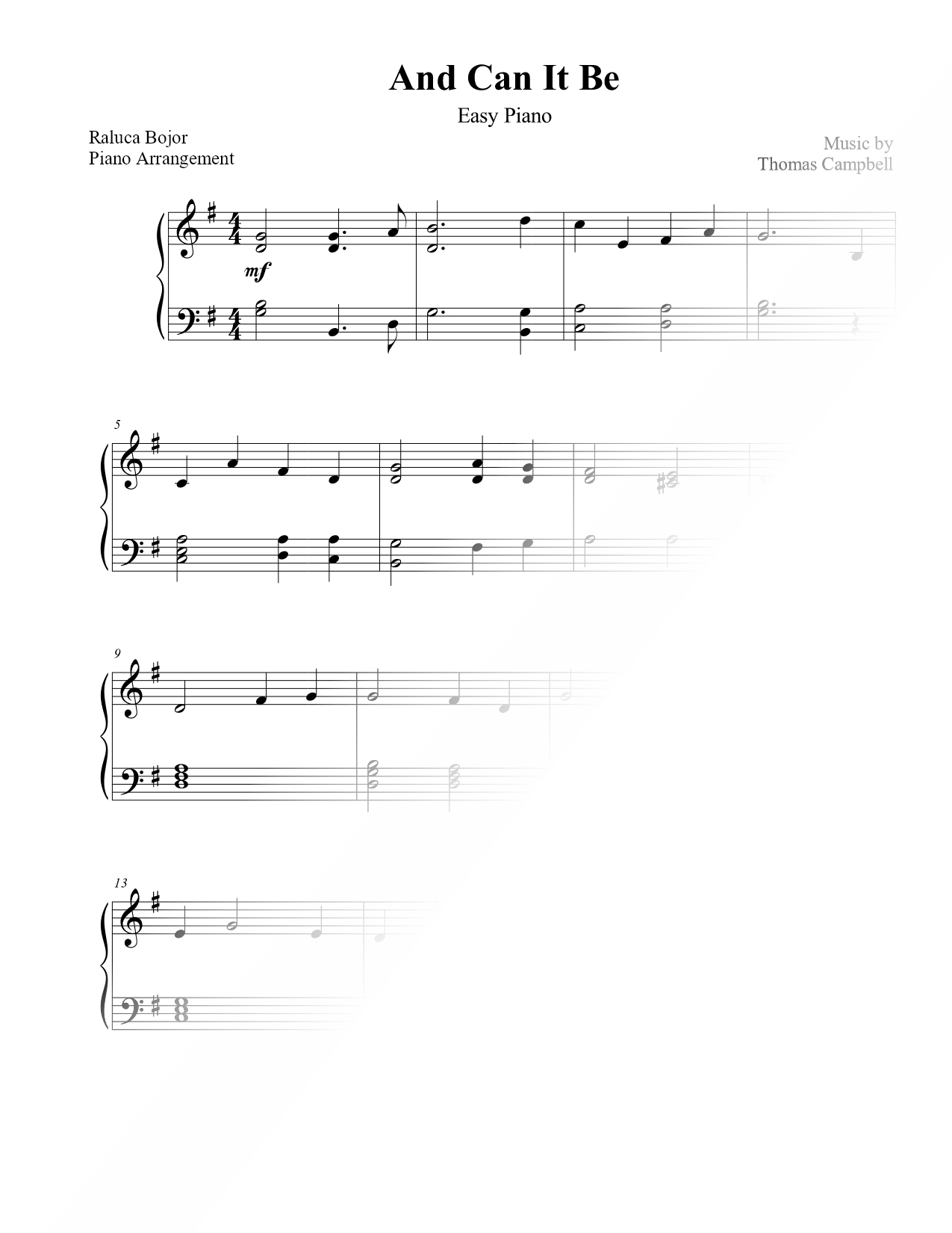 And Can It Be [easy]
