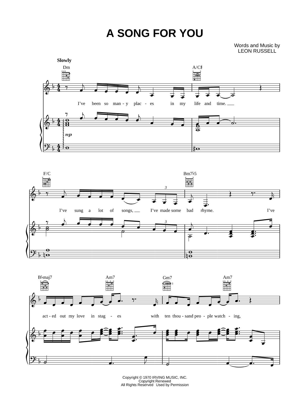 A Song for You