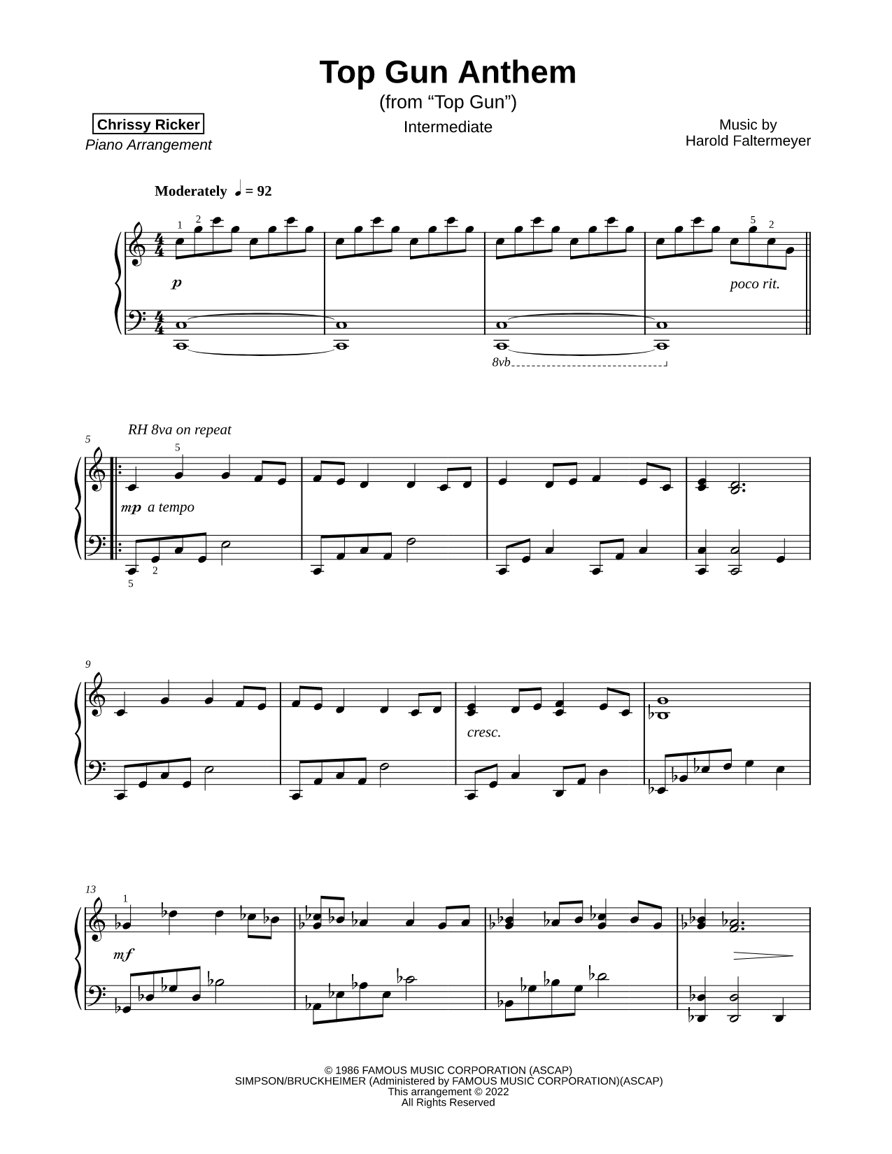 Top Gun Anthem [intermediate]