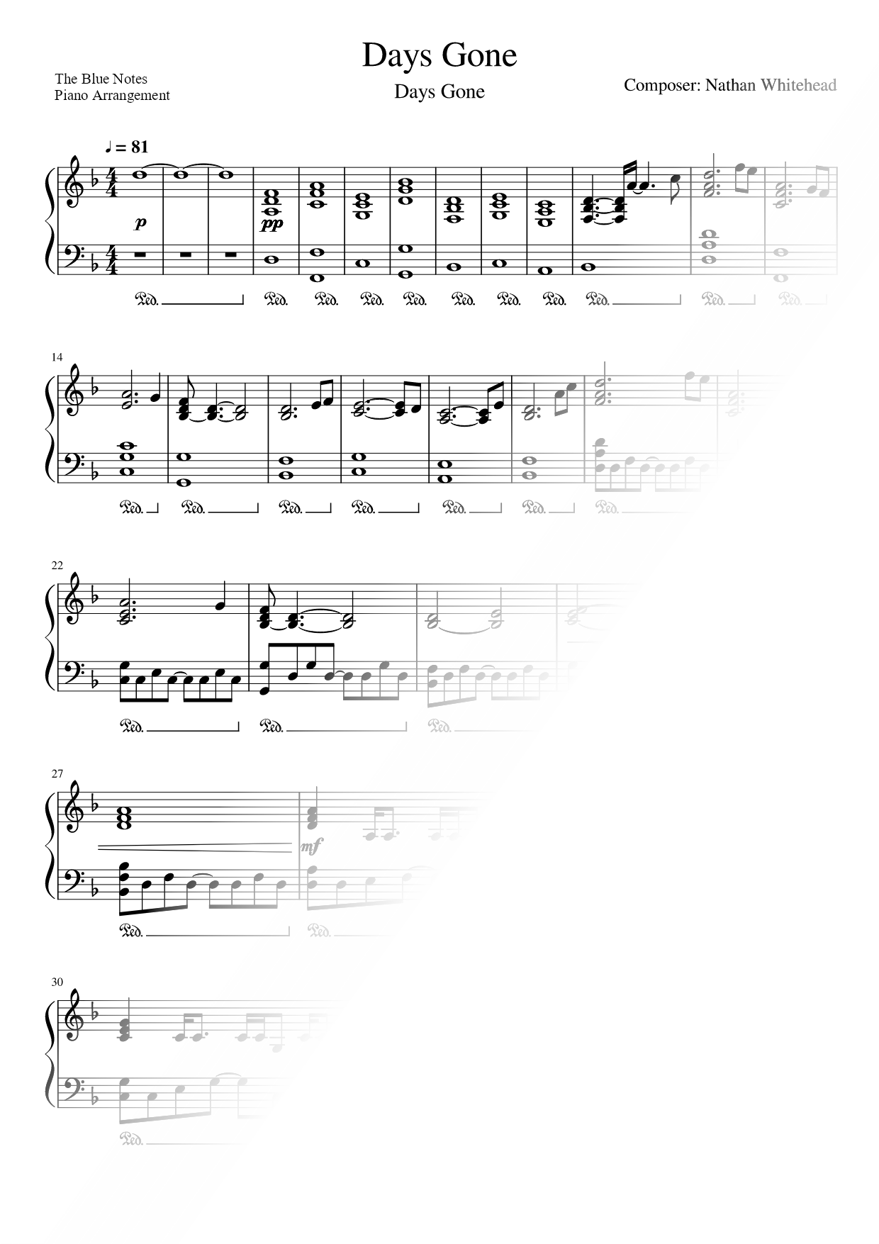 Main Theme from Days Gone