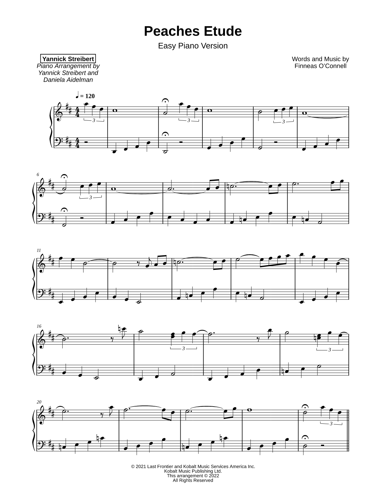 Peaches Etude [easy]