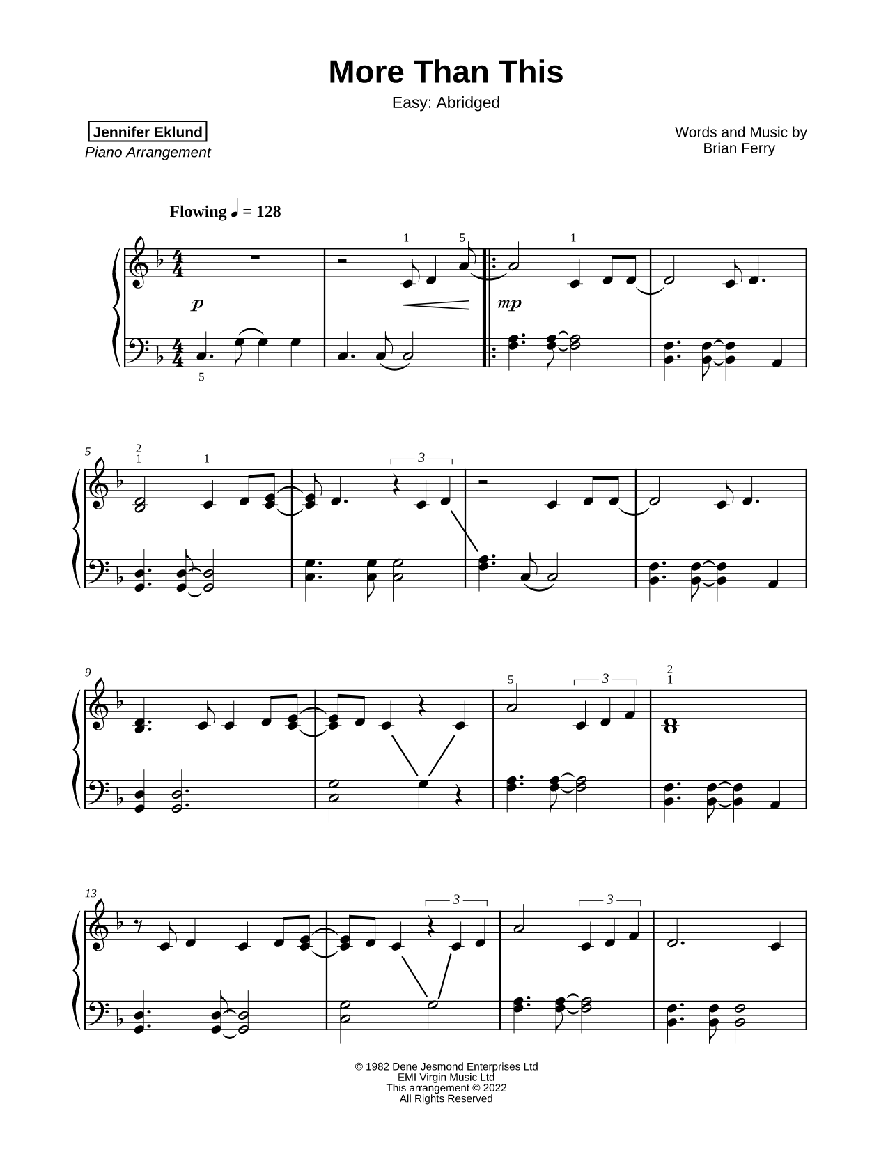 More Than This [easy - abridged]