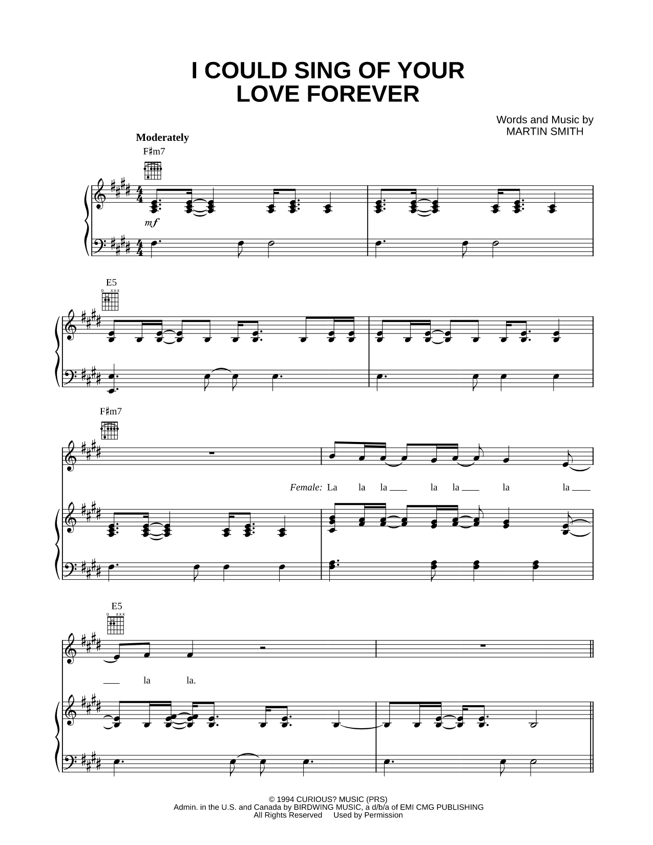 I Could Sing of Your Love Forever