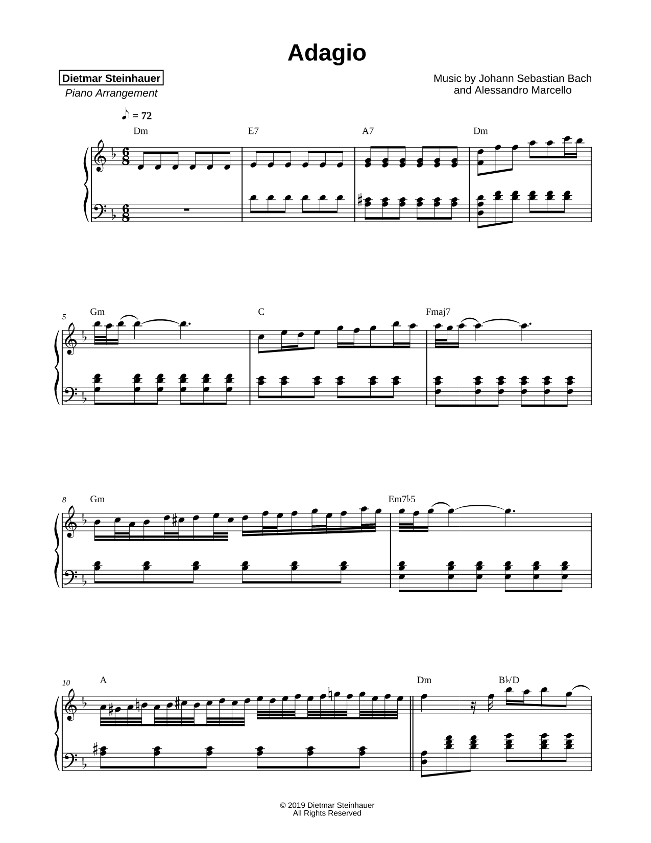 Concerto No. 3 in D Minor, BWV 974: II. Adagio