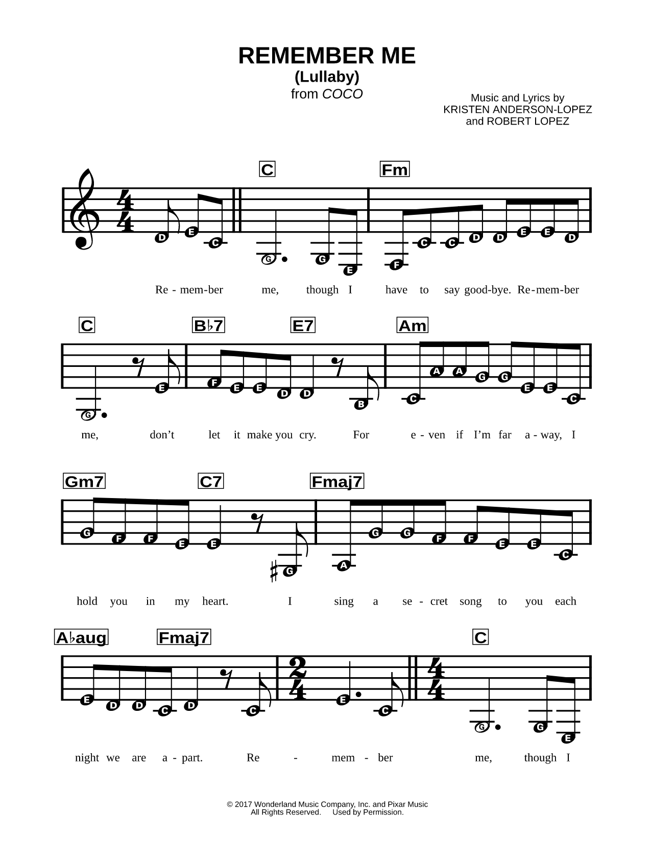 Remember Me (Lullaby)