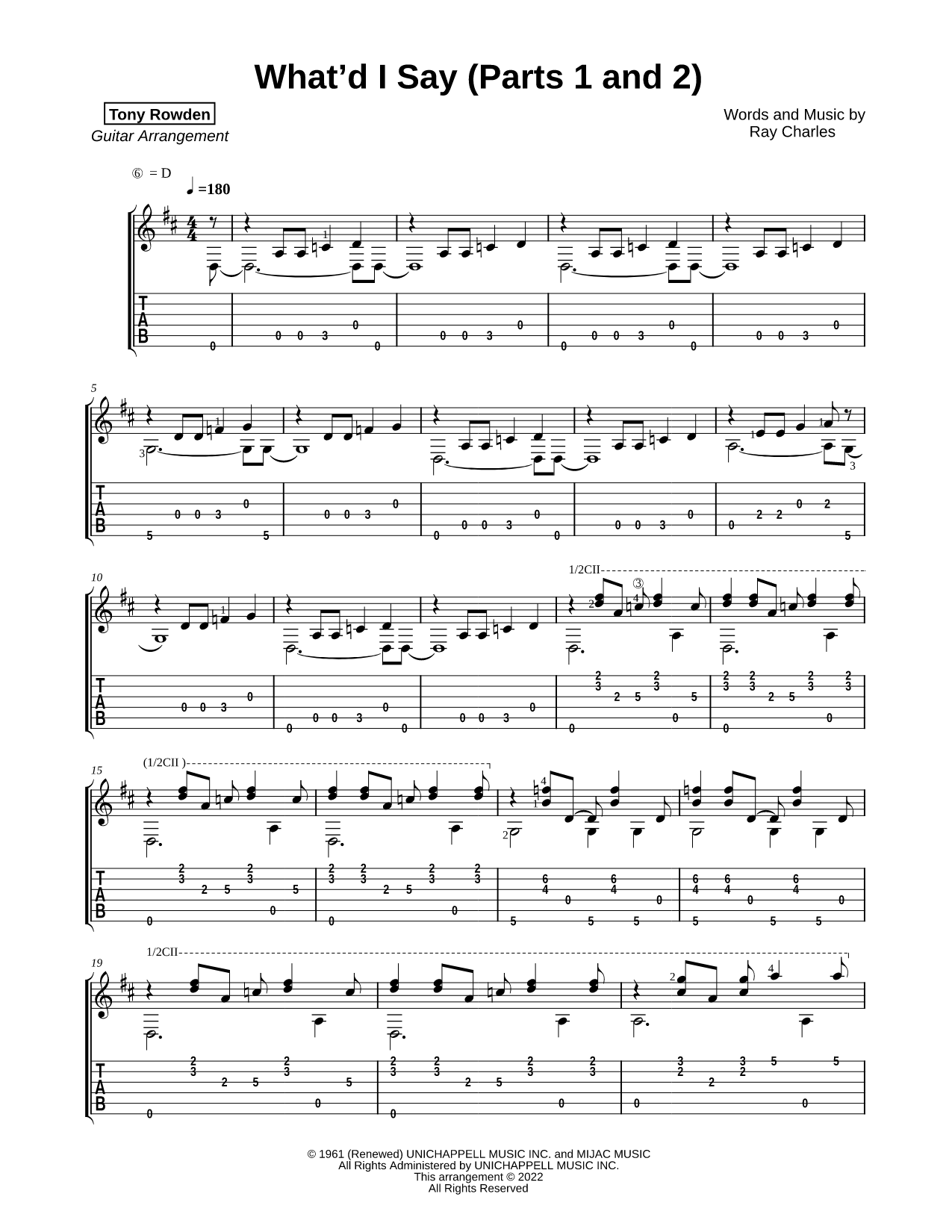 What'd I Say (Parts 1 and 2)