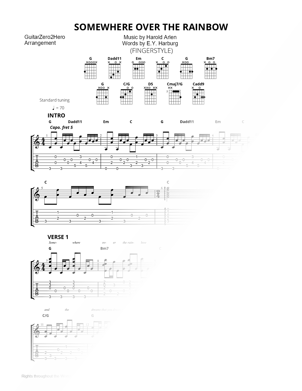 Over the Rainbow [fingerstyle]