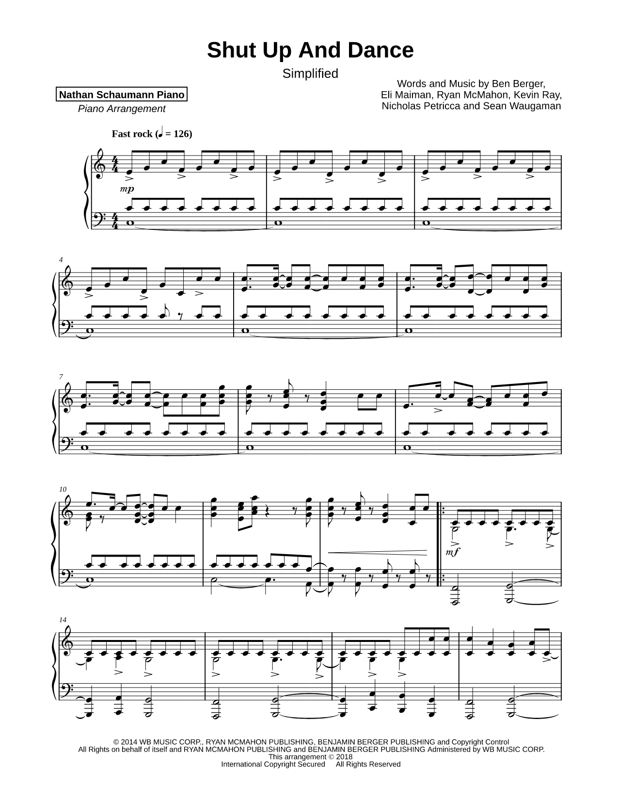 Shut Up and Dance [simplified]