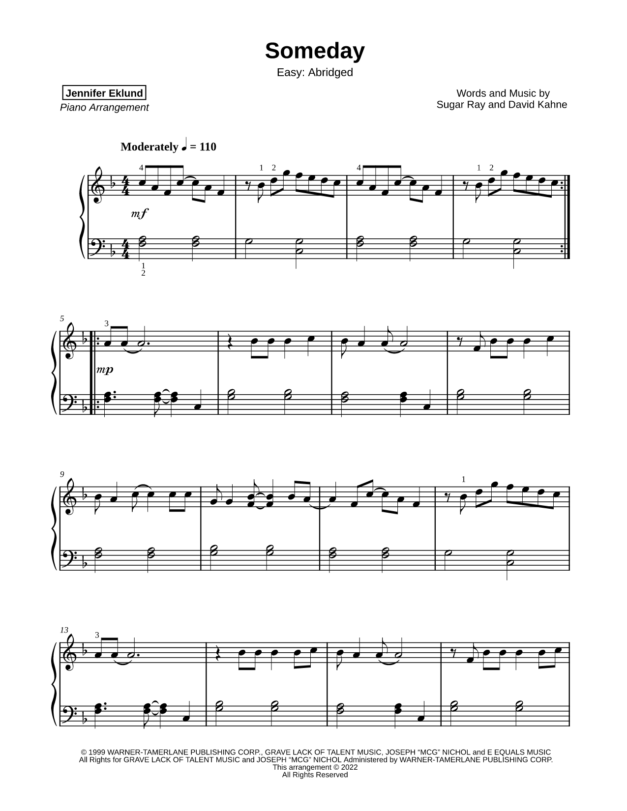 Someday [easy - abridged]