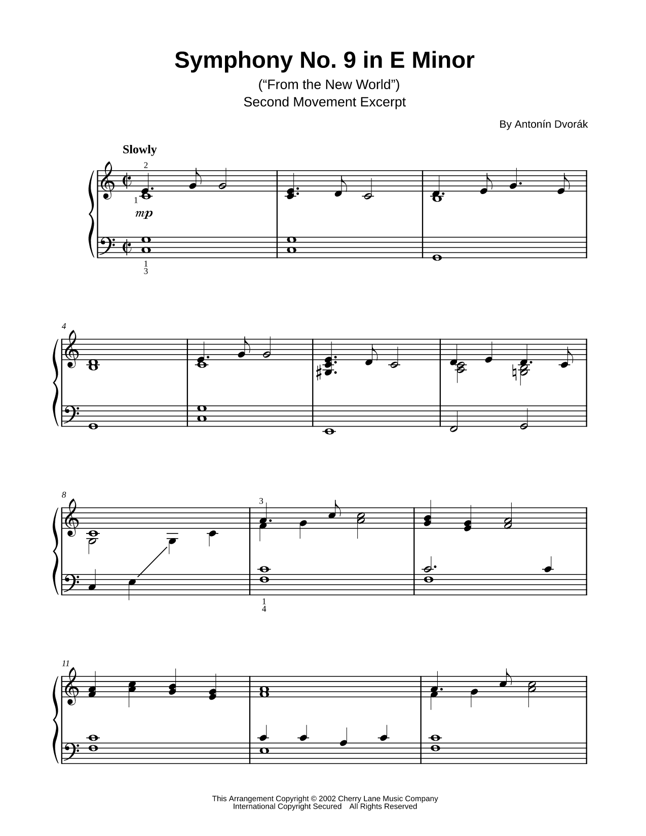 Largo from The New World [excerpt]