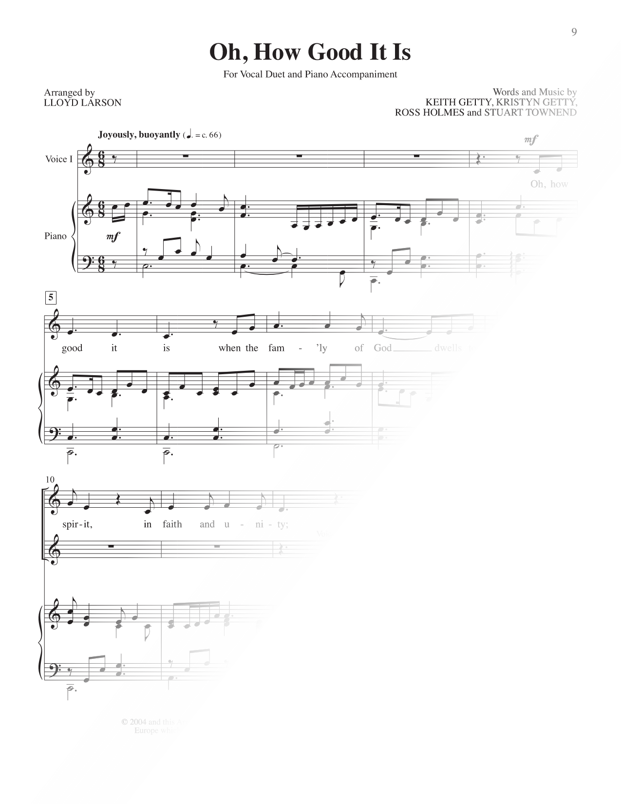 Oh, How Good It Is [vocal duet]