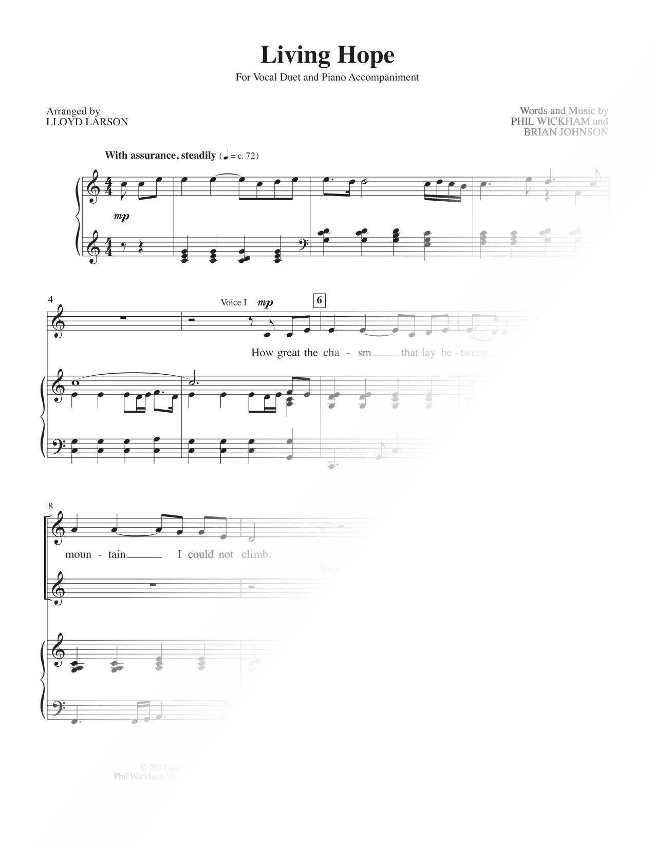 Living Hope [vocal duet]