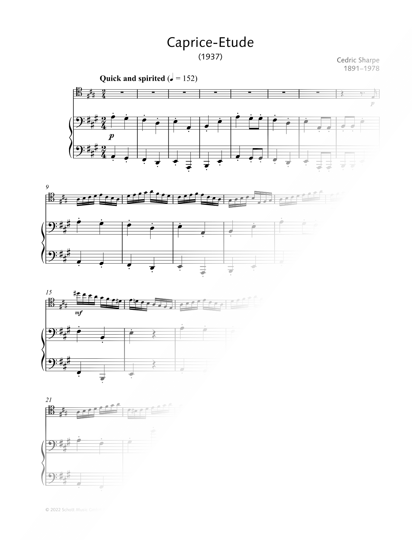 Caprice-Etude - Cello & Piano