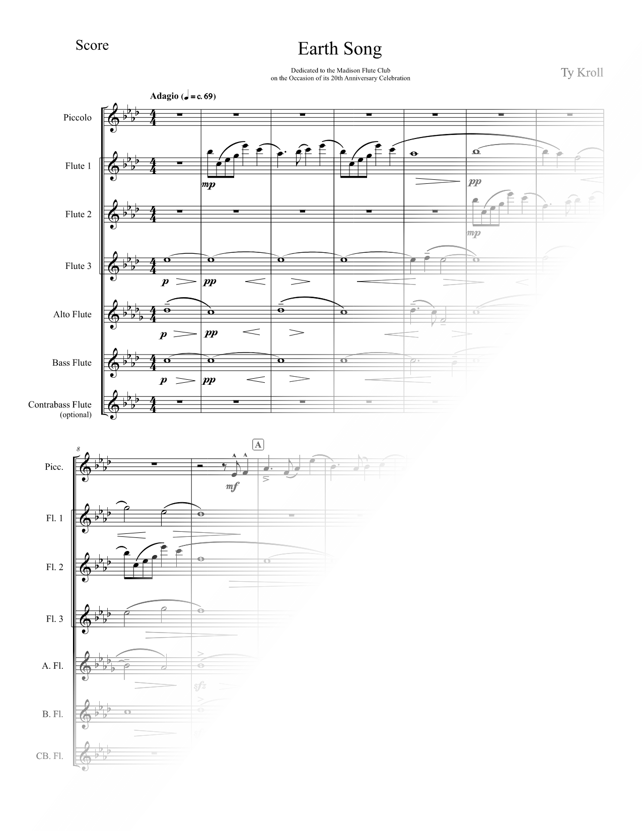 Earth Song - Flute Ensemble