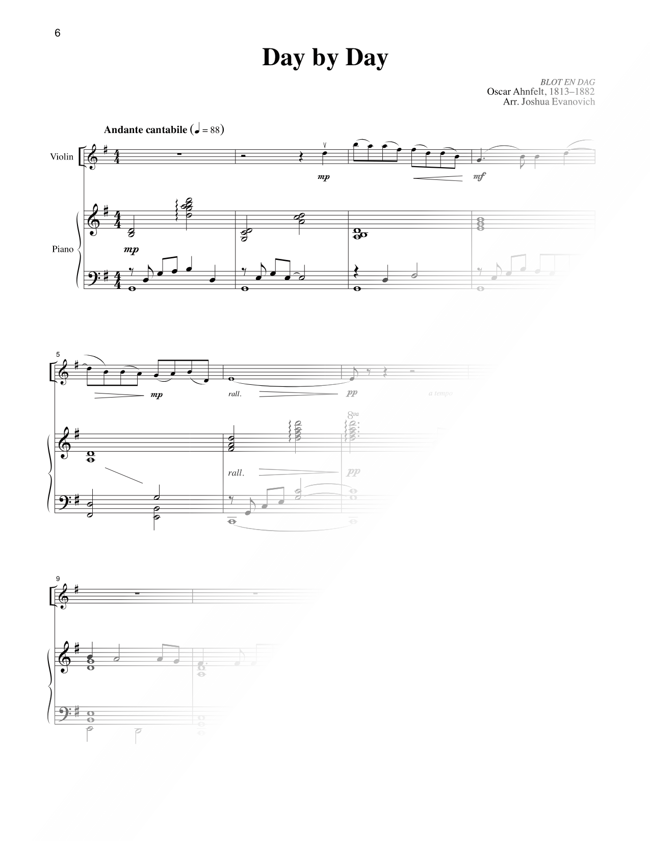 Day by Day - Violin & Piano