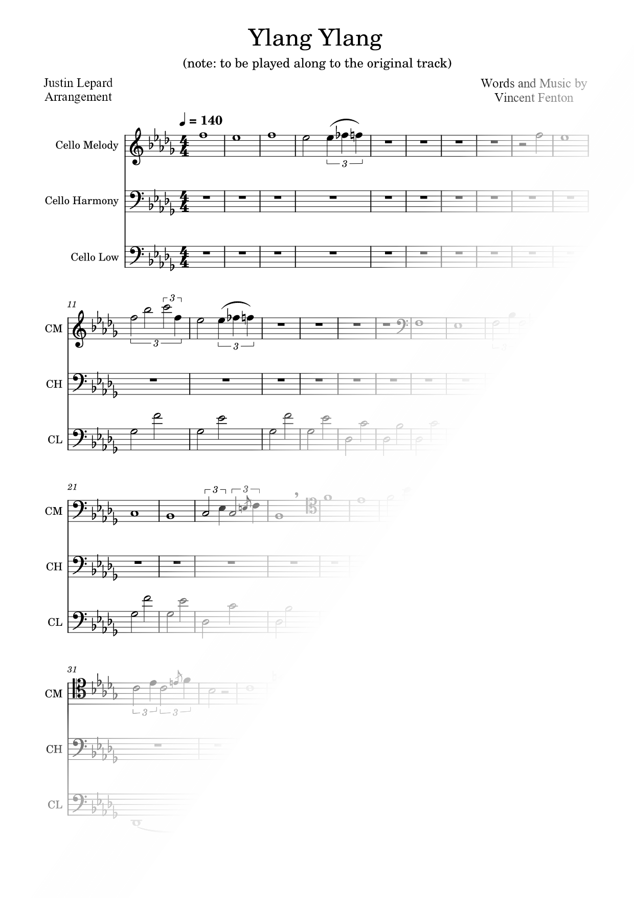 Ylang Ylang - Cello Trio