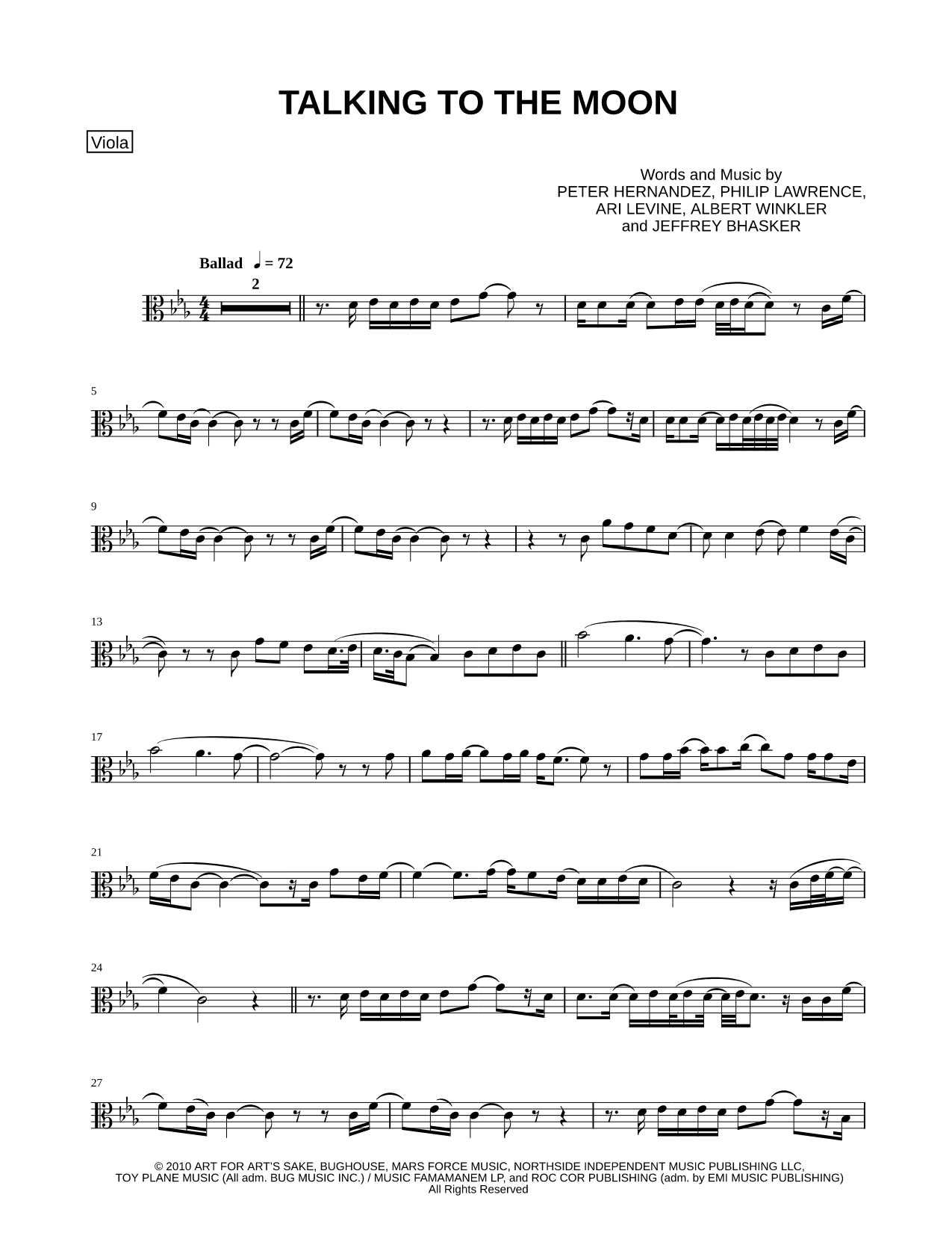 Talking to the Moon - Viola
