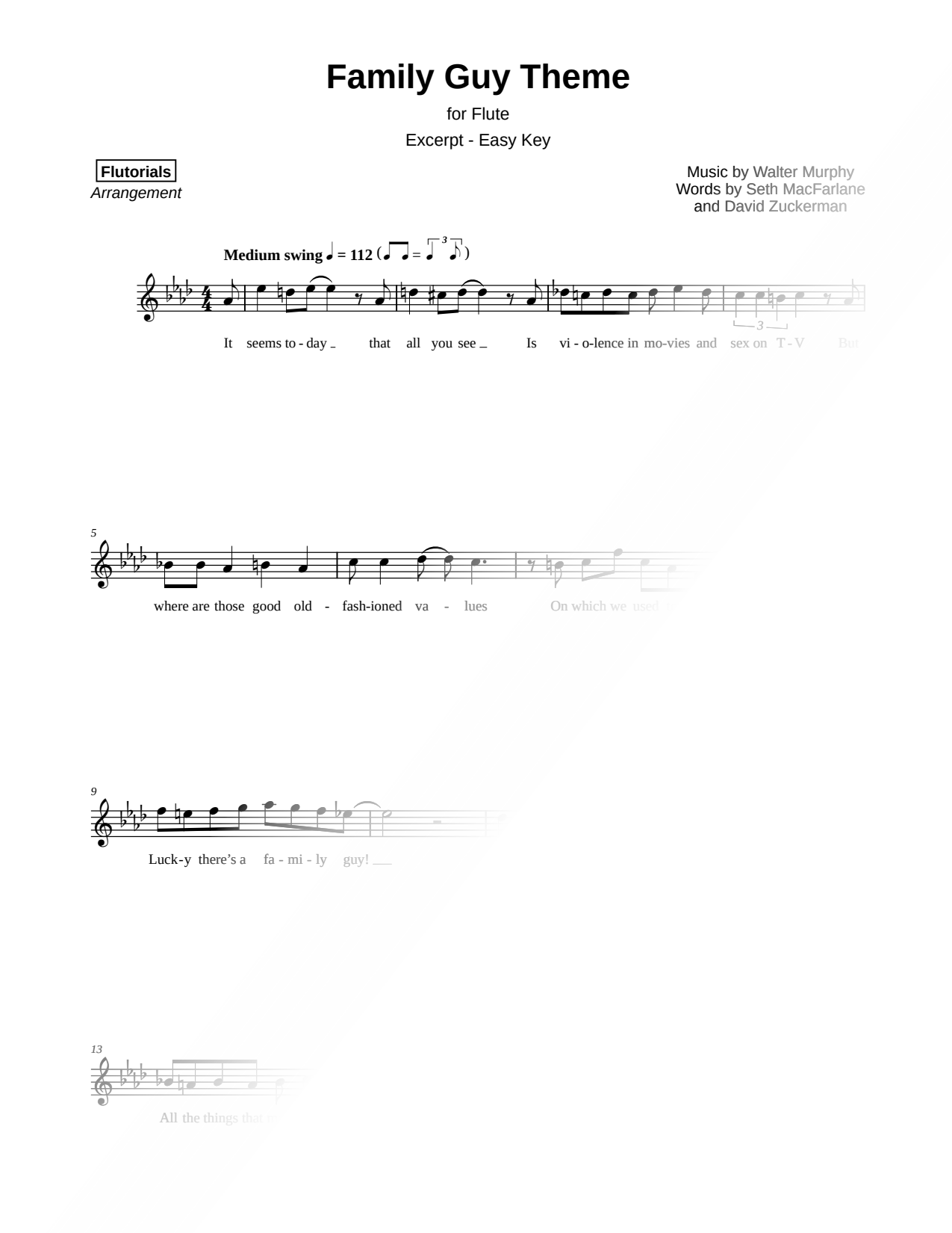 Family Guy Theme [excerpt - easy]