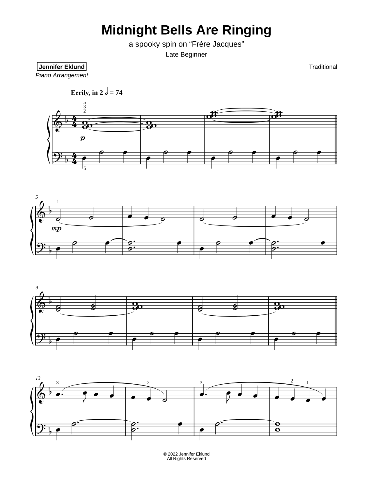 Midnight Bells Are Ringing [late beginner]
