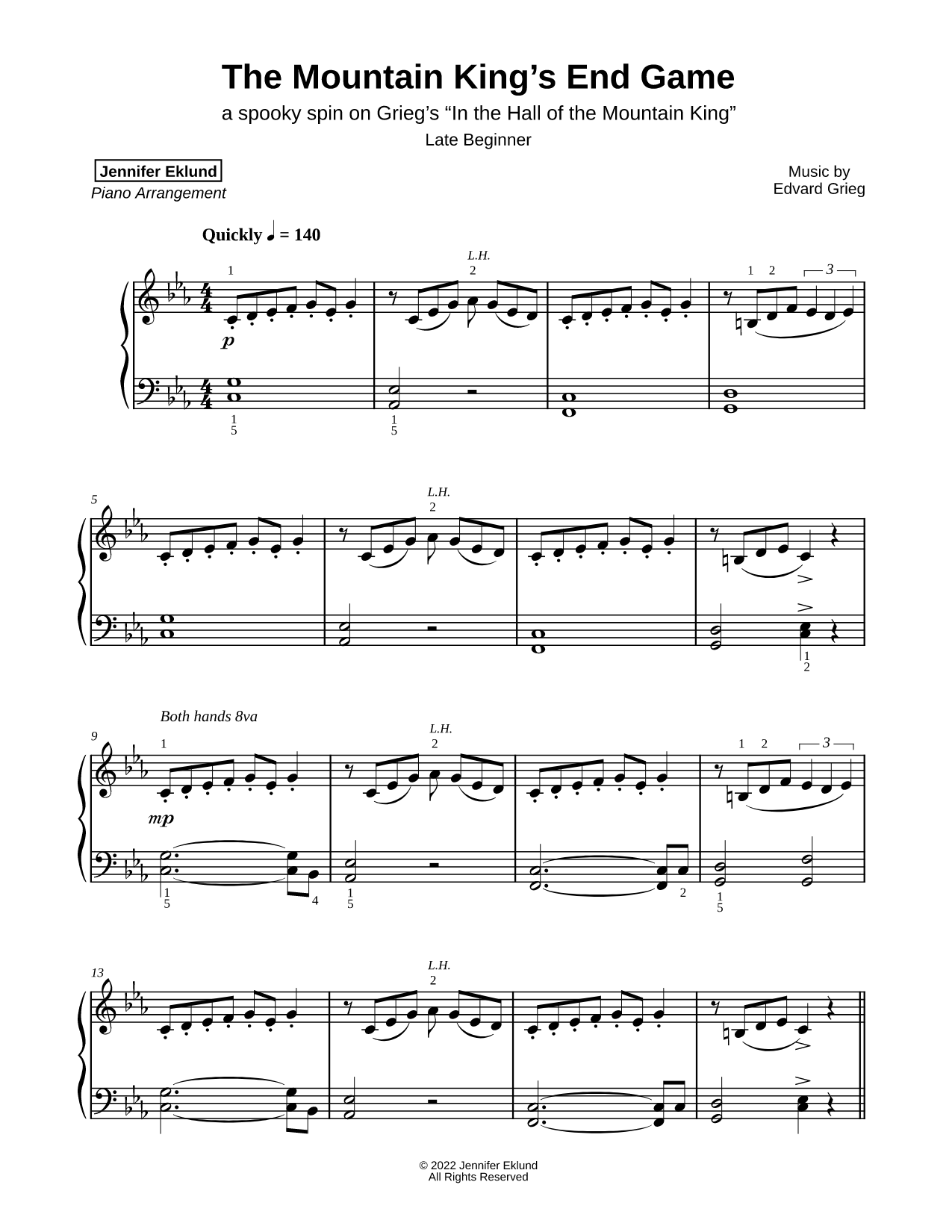 The Mountain King's End Game [late beginner]