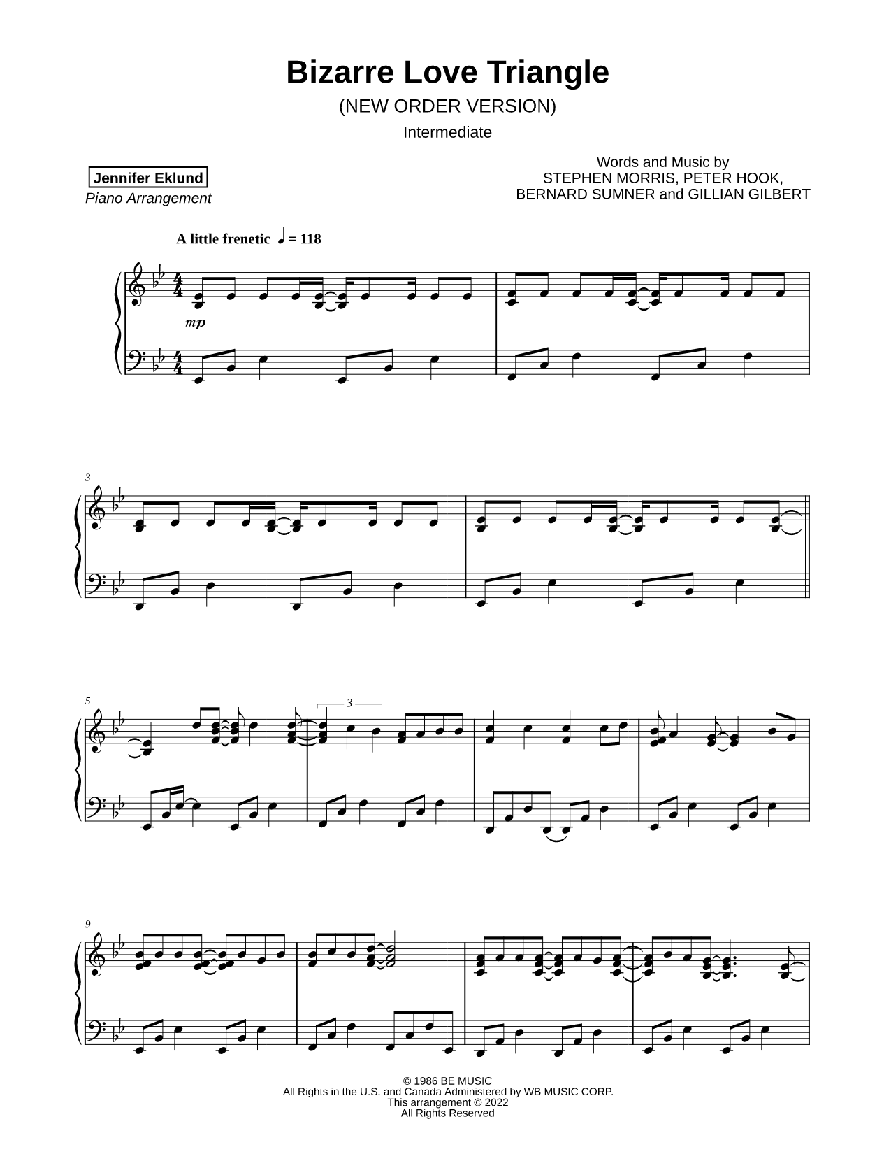 Bizarre Love Triangle (New Order) [intermediate]