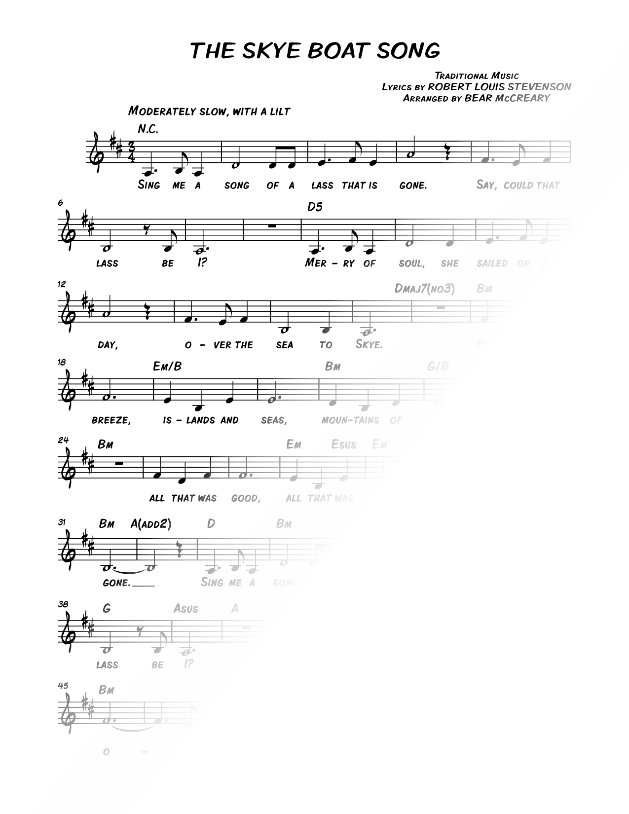 The Skye Boat Song