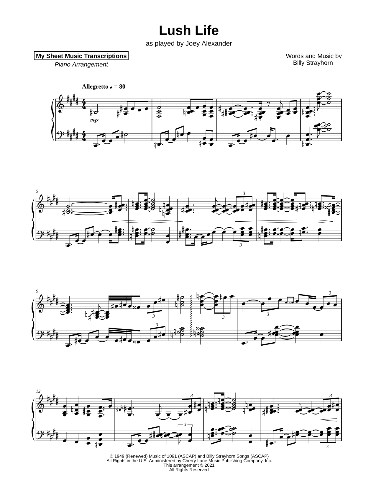 Lush Life (Joey Alexander)