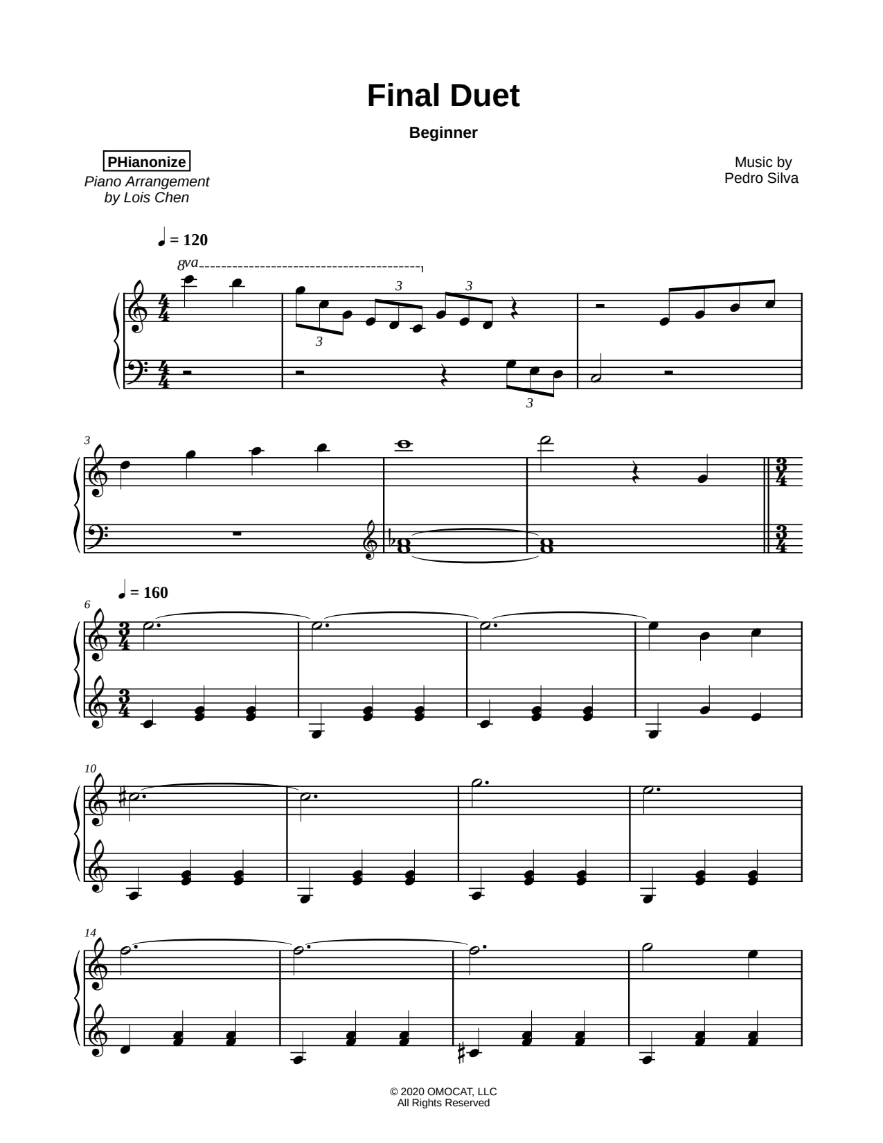 Final Duet [beginner] Sheet Music — Piano Solo